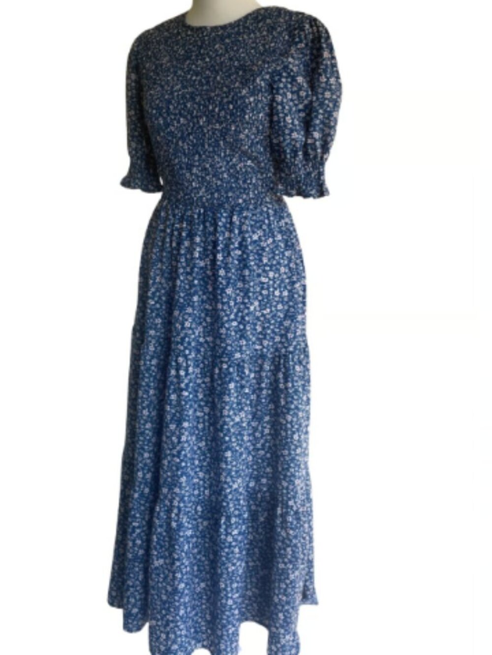 Blue floral dress